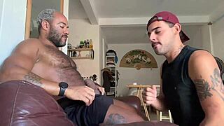 Thick cock gets sucked by eager gay dude