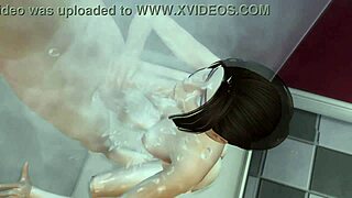 3D - EATING PUSSY IN THE BATH! LICKING CLIT IN ANIME STYLE WITH CARTOON CHARACTERS