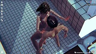 skinny fucking in the shower