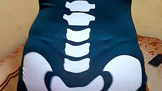 Aurora Estelar Masturbates Solo in Sexy Calaverita Dress!