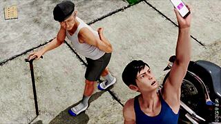 Adult video walkthrough of The Inn 47 anime visual novel