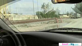 student driver gives blowjob to instructor's big cock in rich sex scenario