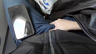 Public Airplane Blowjob Action