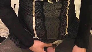 Old Drunk Man Enjoys Golden Piss Drink