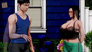 Adult video walkthrough of The Inn 47 anime visual novel