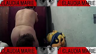 Tasting The Fat Woman's Pussy Juices Between Her Thighs, What A Slut