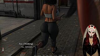 i watch this gamer girl play a porn game, it's so hot with big tits