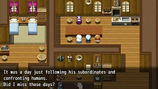 Demon queen gets revenge on the hero with hot riding action!