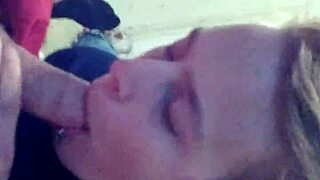 ex girlfriend sucking cock passionately