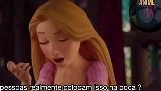 Tiener Disney ster Elsa verliest maagdelijkheid in wilde blowjob en doggy sessie