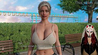 i watch this gamer girl play a porn game, it's so hot with big tits