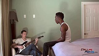 blake barnes roughly drills nikko's ass bareback in gay scene