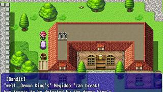 Demon queen gets revenge on the hero with hot riding action!