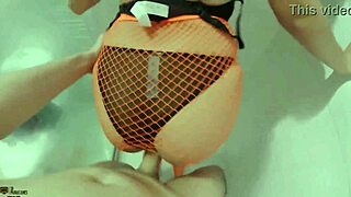 Skinny teen stepsister with small tits getting hardcore ass fucking and creampie until filled with cum