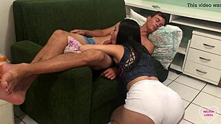 Slut Wakes Bastard For Intense Fucking And Cum