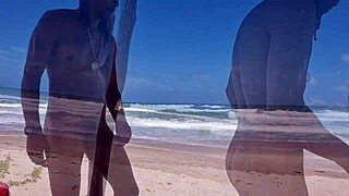 Priscila Belini und der geile João am Nacktstrand