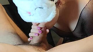 I suck a big creamy cock, it's so good.