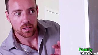 Redhead stepdaughter in lingerie with dad, check familystroke net - Alice Coxxx