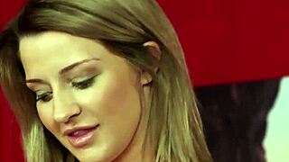 Unusual Hottie Receives Facial Cumshot While Swallowing Loads In Blowbang