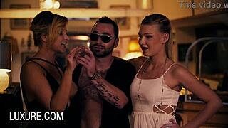 Orgy With Gorgeous Babes Taking Anal and Double Penetration