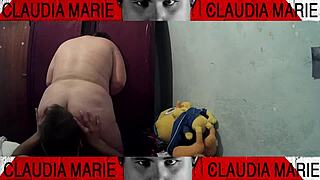 Tasting The Fat Woman's Pussy Juices Between Her Thighs, What A Slut