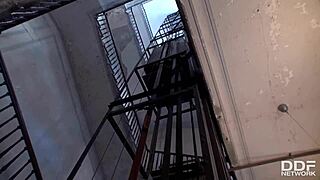 Cock-Addicted Teen 18+ Hottie Akasha Cullen Swallows Delivery Guy's Dick & Cum! 😈