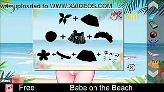 Babe plays an exciting game on the sunny beach