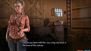 3D cartoon with sex play in a barn
