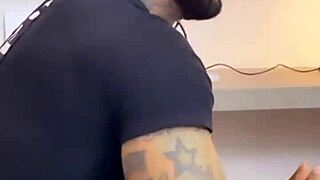 Tattooed hetero fucks doctor bareback