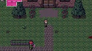 in this hentai game, curing the hot scientist with big tits and ass