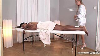 Cherry Juls Rides Black Cock in Interracial Group