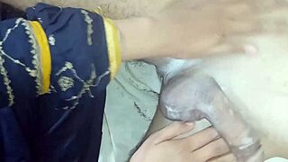 Muslim sister teases with big dick risky shave.