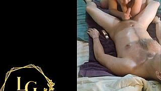 My chubby stepmother sucks and swallows my cum