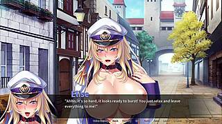 Elsie's bukkake scene in anime game: a naughty delight