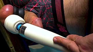 I am using a Hitachi to pleasure myself and I am moaning loudly