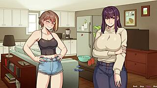 Big Boobs Futa and Sexy Bestie Share Emotional Hentai Moments