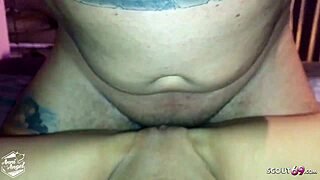 Intense Amateur German Couple Footjob Cum Finish