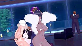 yo, Asuna and Karin in this MMD hentai are just insane, right?