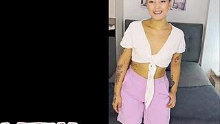 Check out this huge-ass Latina slut at her first porn casting!