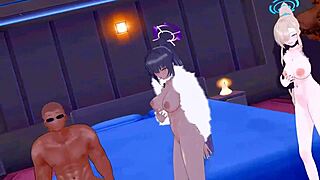 yo, Asuna and Karin in this MMD hentai are just insane, right?