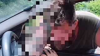 naughty bia shows off on the street