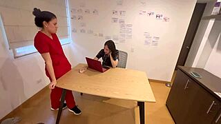 my medical student tricked me into getting naked in the office