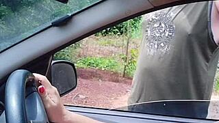 naughty bia shows off on the street