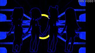 Pacman ghost girls dance 3 phases 1080p