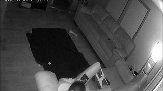 Wow, this milf is fingering herself right on my couch!