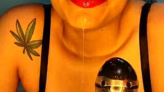 Beautiful Colombian Blue Swallows Big Dildo Deeply