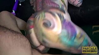 Fully Tattooed Subslut Piggy Mouth Slammed by Rough Dom. Intense Doggystyle Domination in Reality