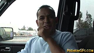 Jodi Bean, blonde teen with no hair gets a hard sideways fucking and a facial
