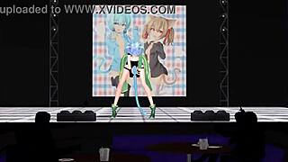 Sinon From Sword Art Online Showing Big Tits In Mmd