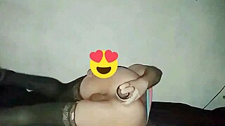 Analwhore Sofiblack Crossdressed Slut Riding Dildo In Lingerie